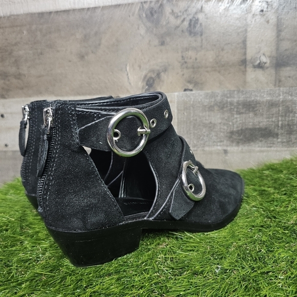 Rebecca Minkoff Kianna Black Suede Booties - Picture 3 of 9